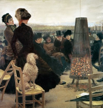 The Races at Auteuil, Part of a Triptych by Giuseppe de Nittis